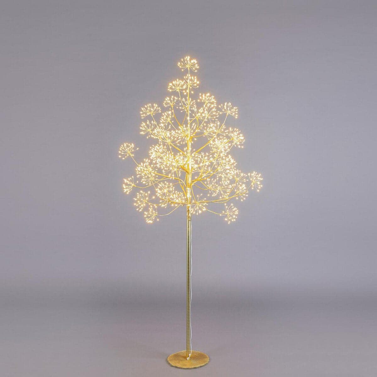 Albero di Natale Faggio con Ciuffi a LED luminosi a luce calda decorazione natalizia - 5