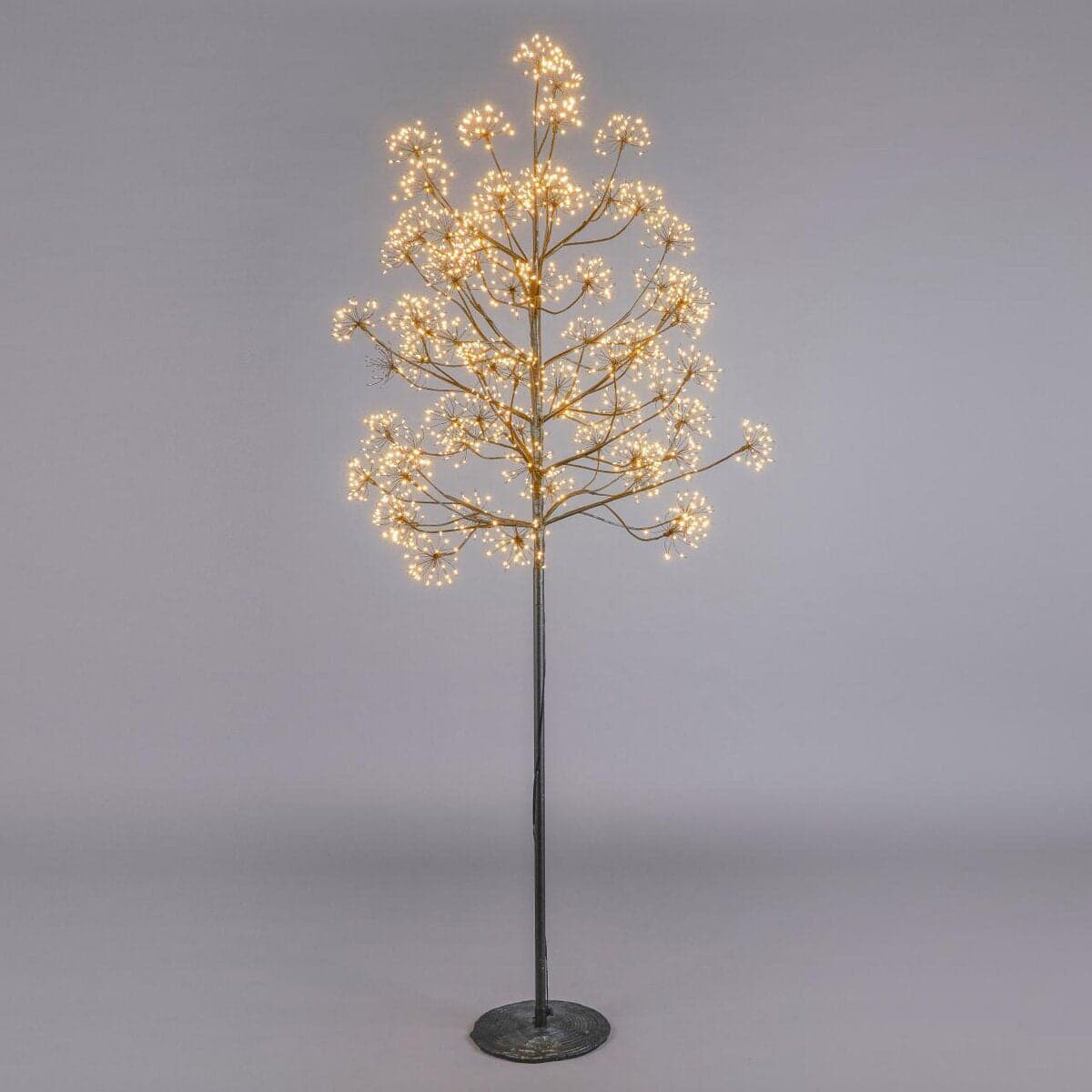 Albero di Natale Faggio con Ciuffi a LED luminosi a luce calda decorazione natalizia - 6