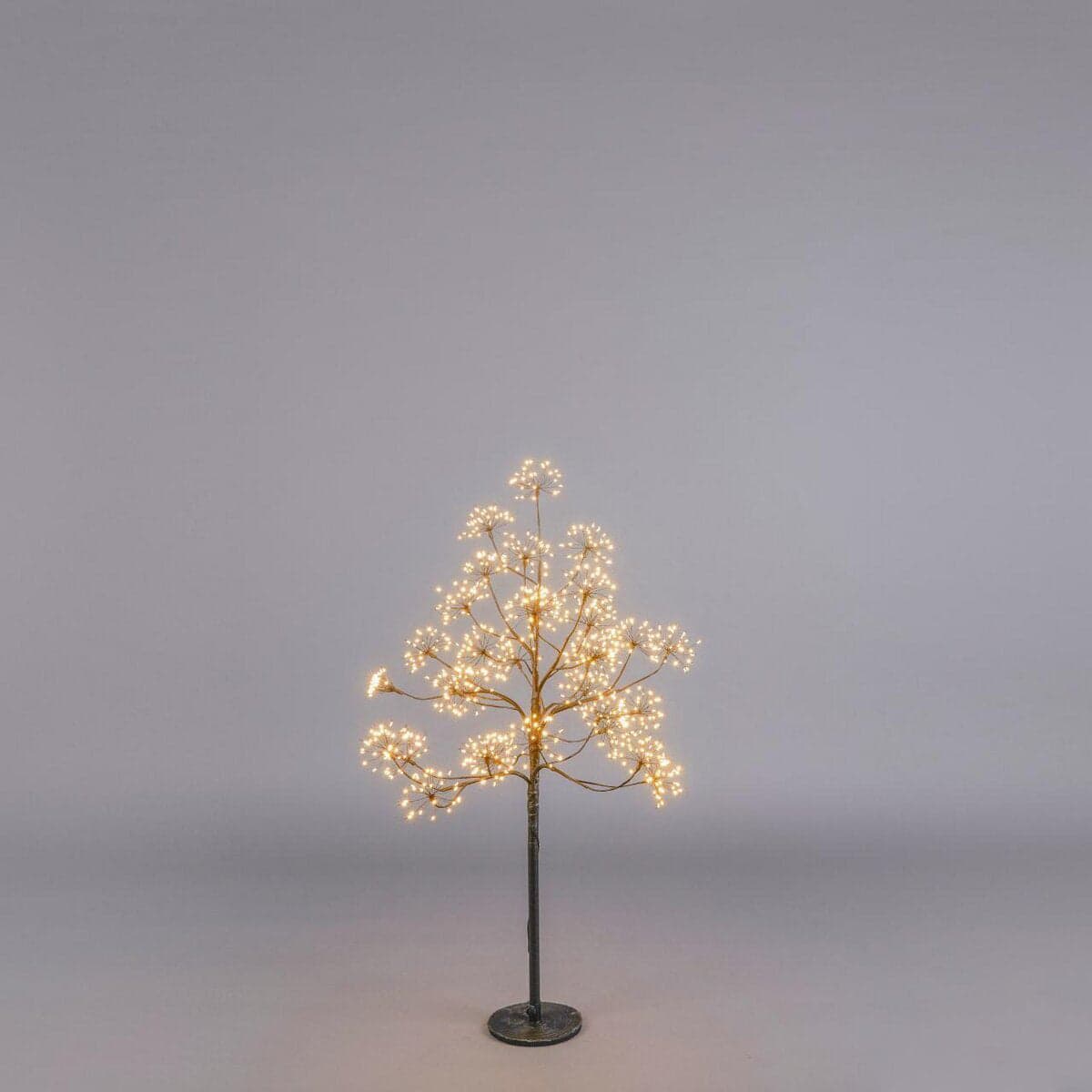 Albero di Natale Faggio con Ciuffi a LED luminosi a luce calda decorazione natalizia - 8