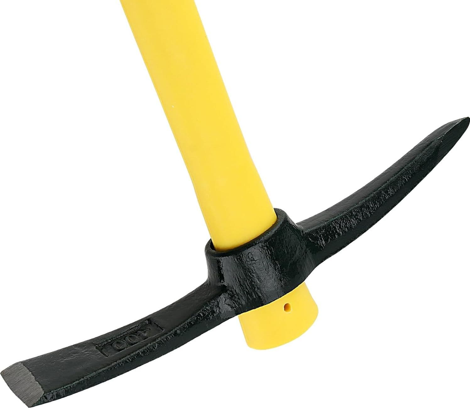 Piccone francese con occhio rotondo e manico in fibra di vetro e gomma 91 cm - 2