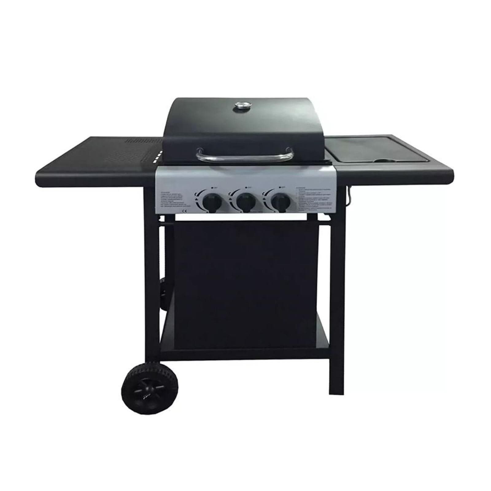 Barbecue bbq a gas  con fornello laterale 2 fuochi+1 - 5