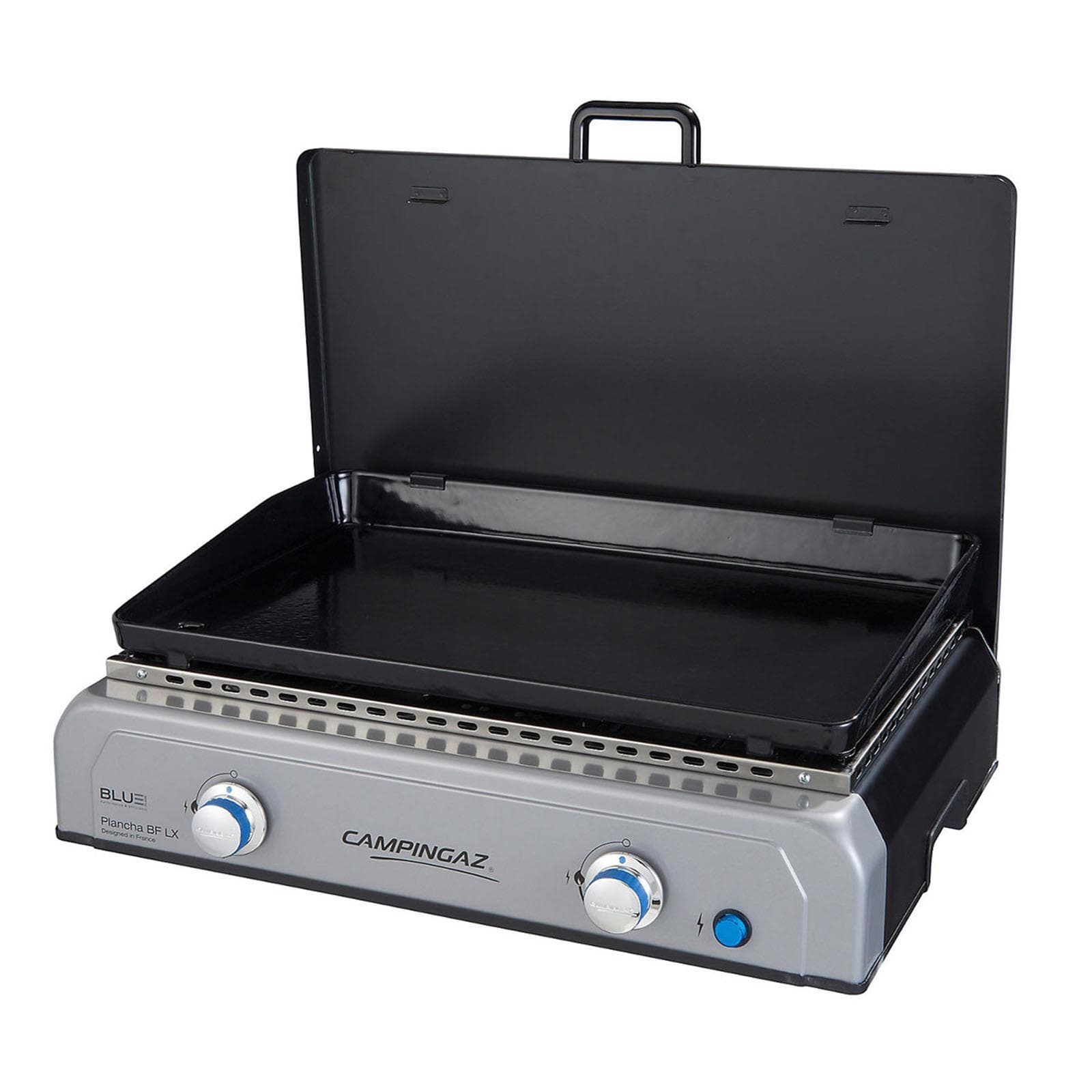 Barbecue bbq fornello brace griglia con ruote a gas plancha bf lx bruciatore - 2