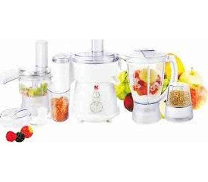 Robot Da Cucina Multifunzione 5 in 1  (Frullatore, affetta tutto, tritatutto, centrifuga, grattugia). Lame a 2 velocità. 400W - 3