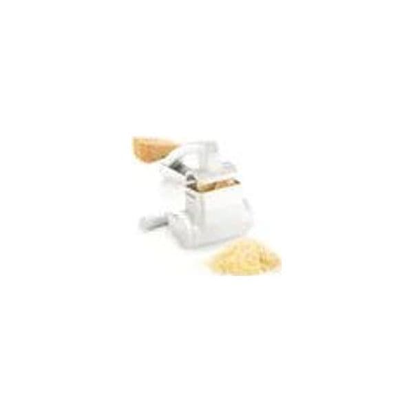 Grattugia a manovella. Corpo in plastica resistente con lame in acciaio inox. 17x13 cm - altezza 9 cm. - 3