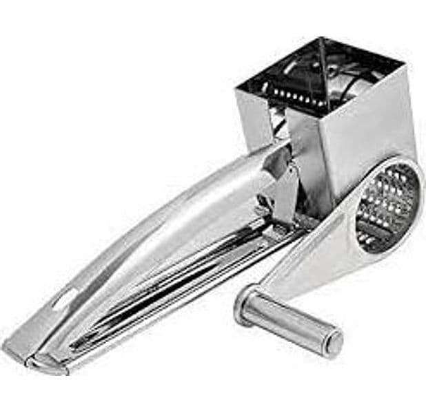 Grattugia dotata di corpo in acciaio inox con funzione manuale manovella. - 2