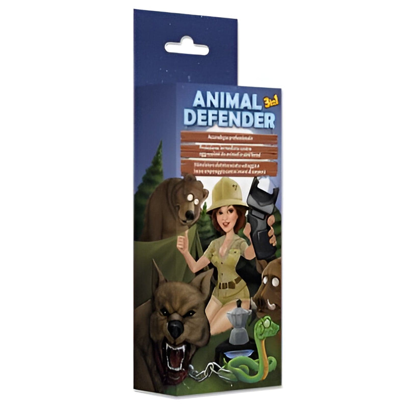 Animal Defender 3 in 1 contro animali e cani feroci, con Batteria da 9 Volt + Ricarica Spray OC 15ml - 2