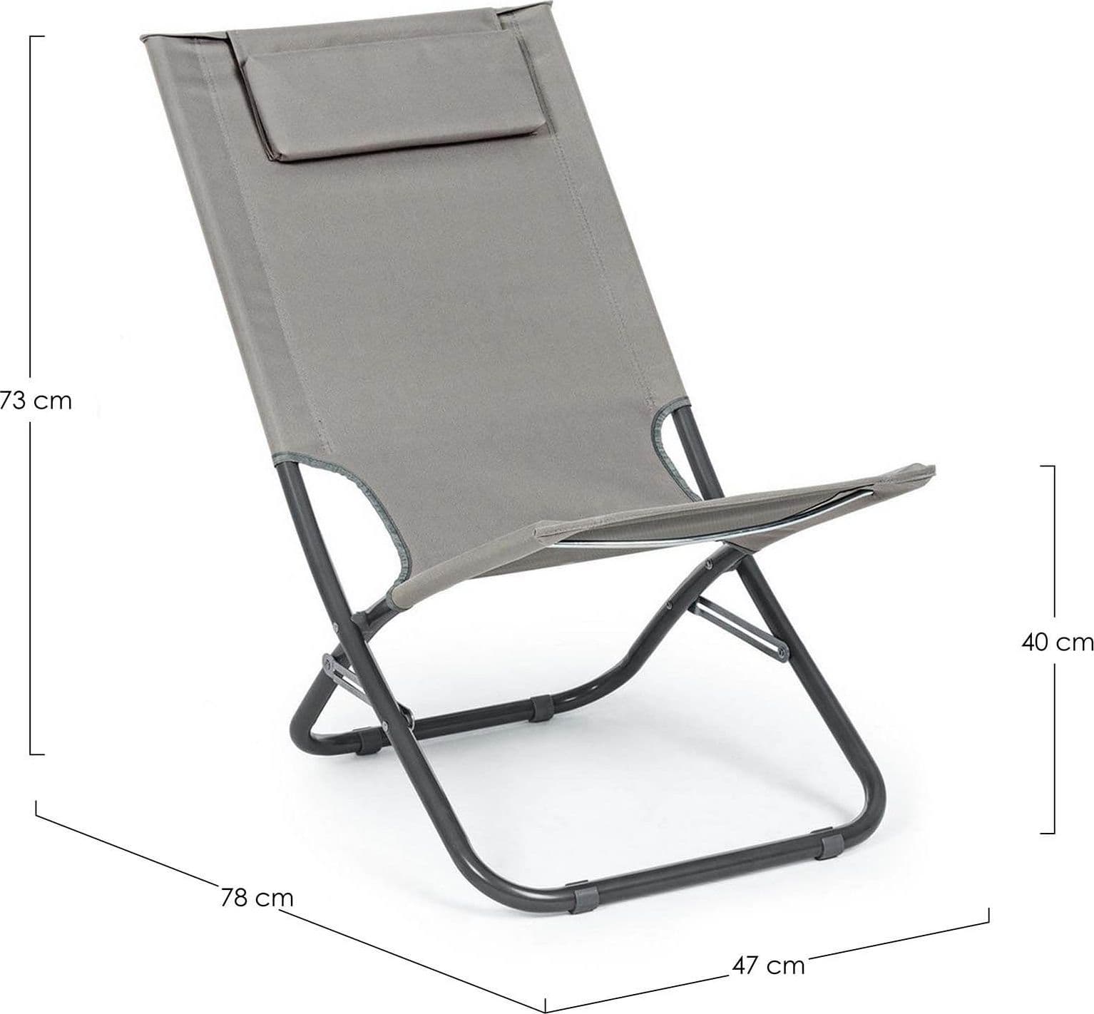 Spiaggina "Ocean Poly" in poliestere resistente 600d, da 73 cm - 2
