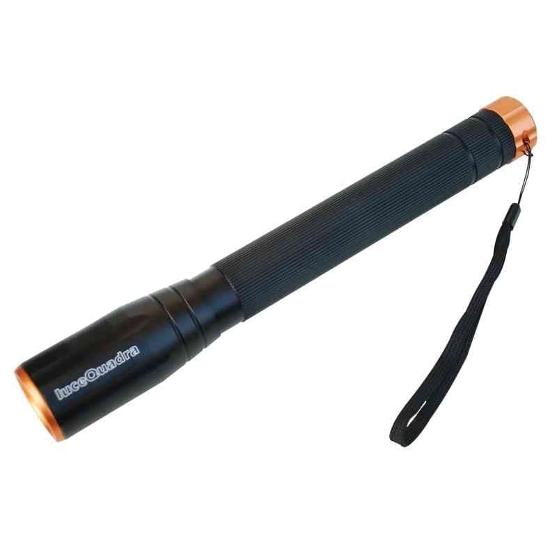 Torcia in metallo a batteria da campeggio e nautica 20 Watt distanza 600 mt