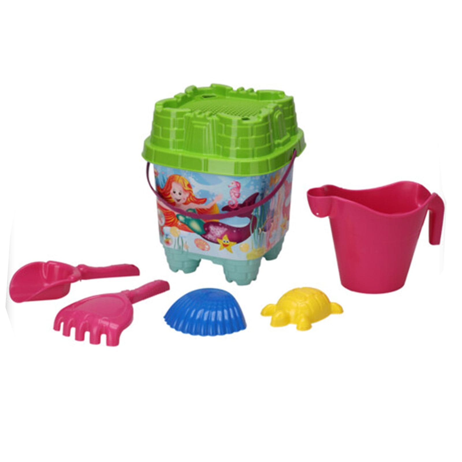 Secchiello giocattolo per bambini completo di giochi da spiaggia - 4
