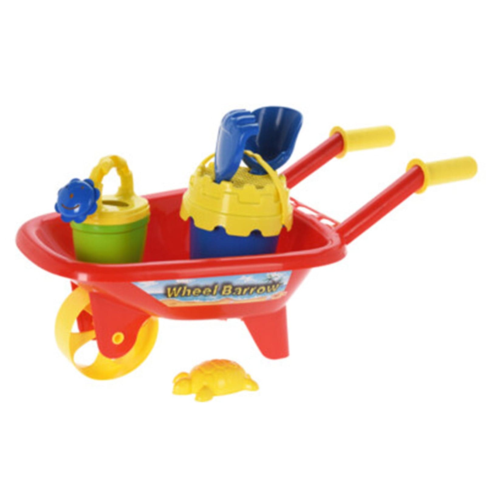 Carriola giocattolo per bambini completa di giochi da spiaggia - 2
