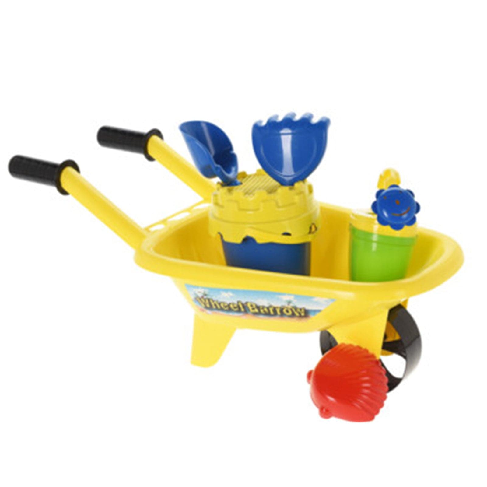 Carriola giocattolo per bambini completa di giochi da spiaggia - 3