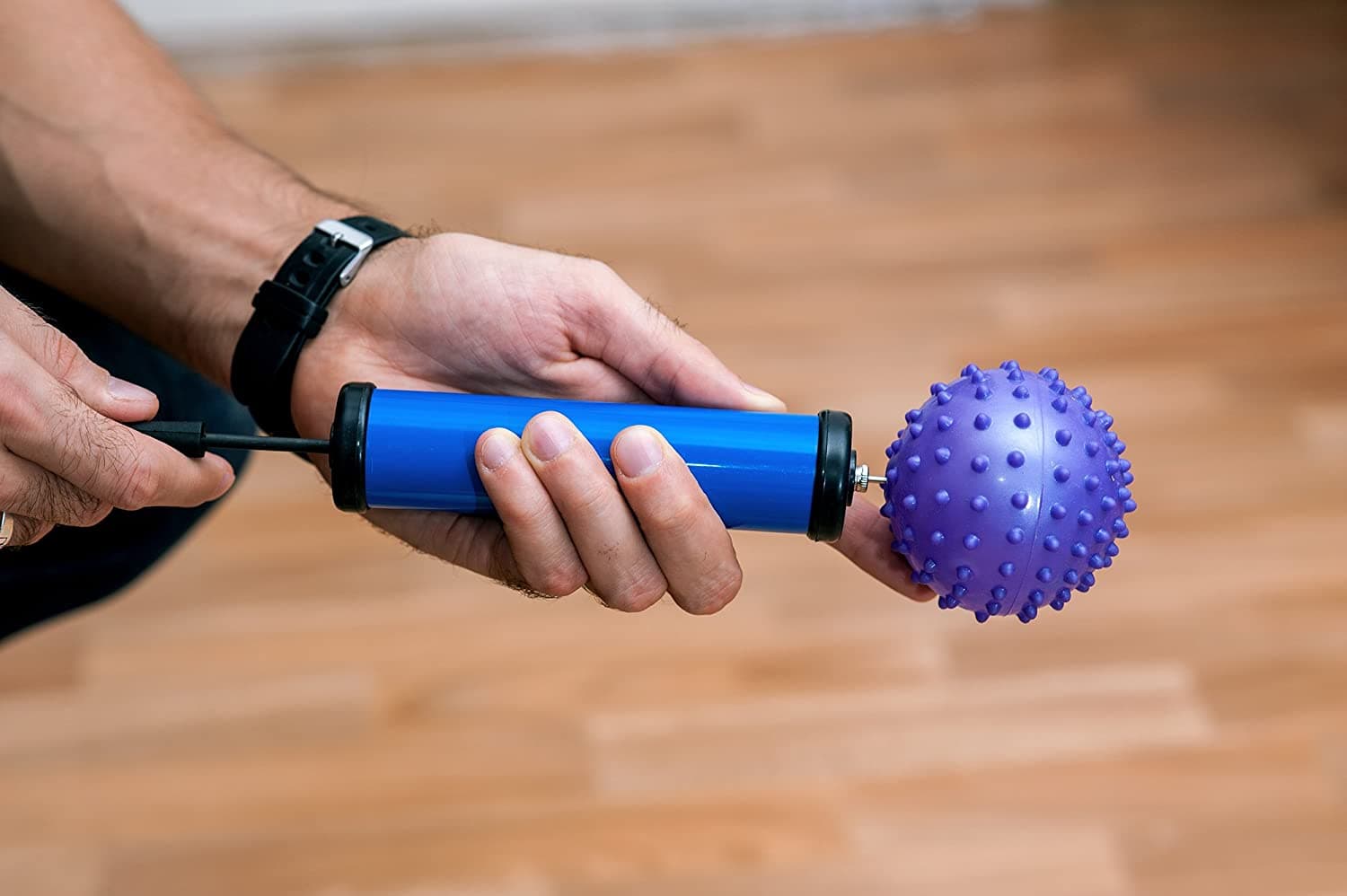 Pompa portatile per gonfiaggio Pallone da calcio, pallavolo e beach volley - 3