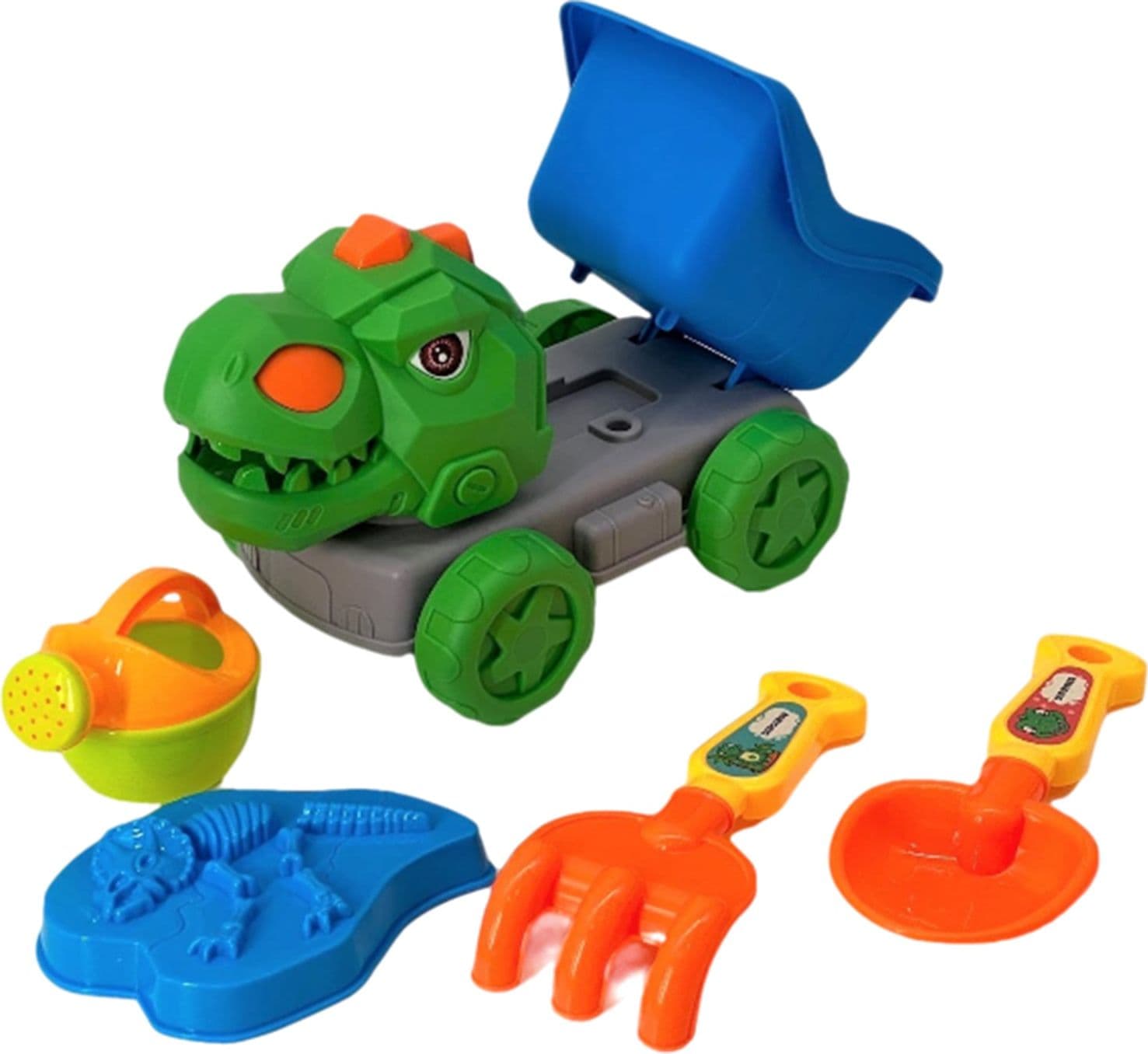 Camion dinosauro gioco in plastica da spiaggia per bambini - 2