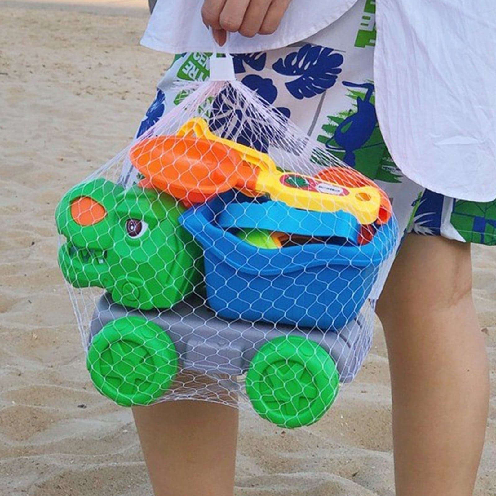 Camion dinosauro gioco in plastica da spiaggia per bambini - 3