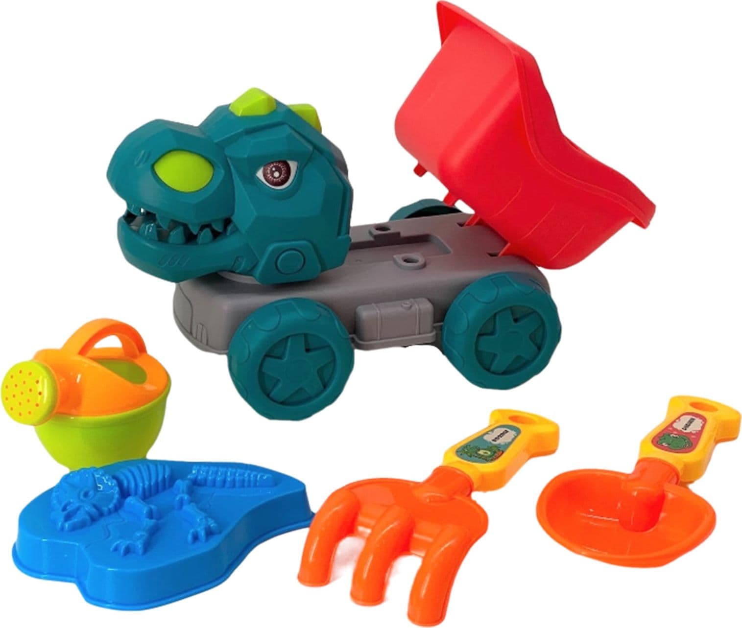 Camion dinosauro gioco in plastica da spiaggia per bambini - 8