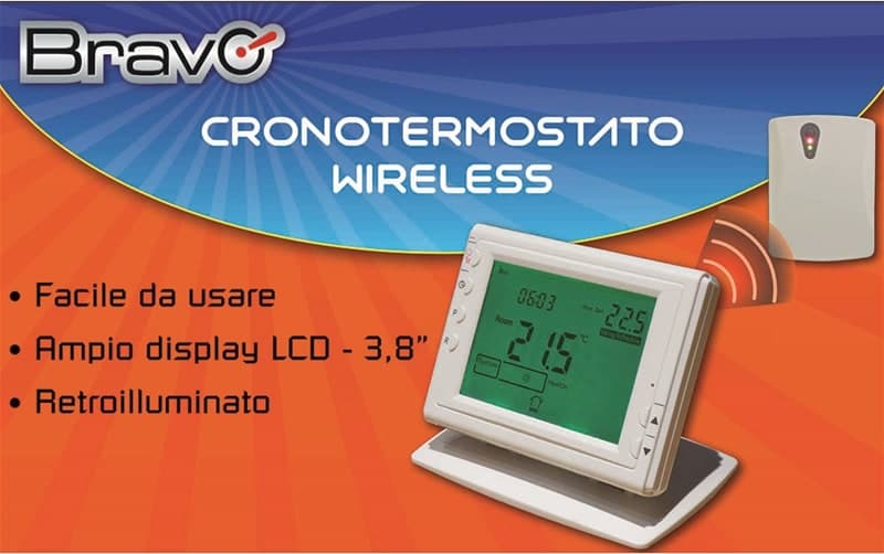 Crono termostato con display digitale programmatore wireless - 2