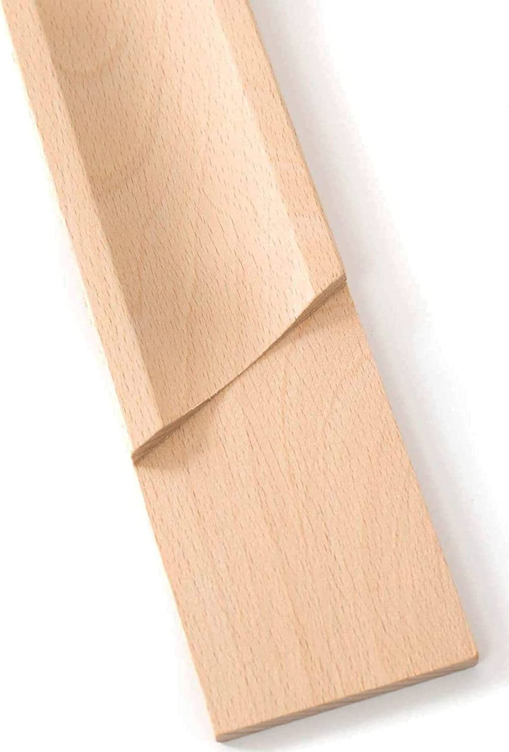 Tagliere per salame in legno di faggio alimentare 37 x 5 cm - 4