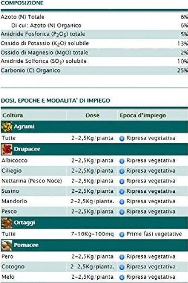 Concime Universale Biologico per piante da orto e frutteto 5 kg - 2