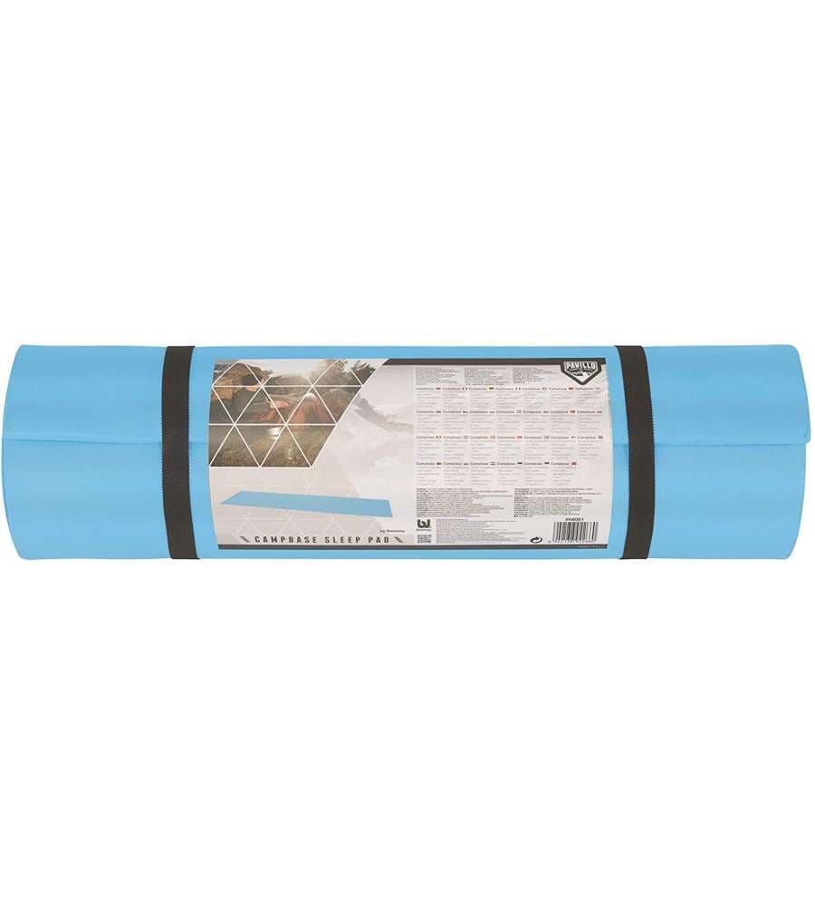 Tappetino da campeggio o palestra stuoino azzurro in schiuma termica 190 cm - 2