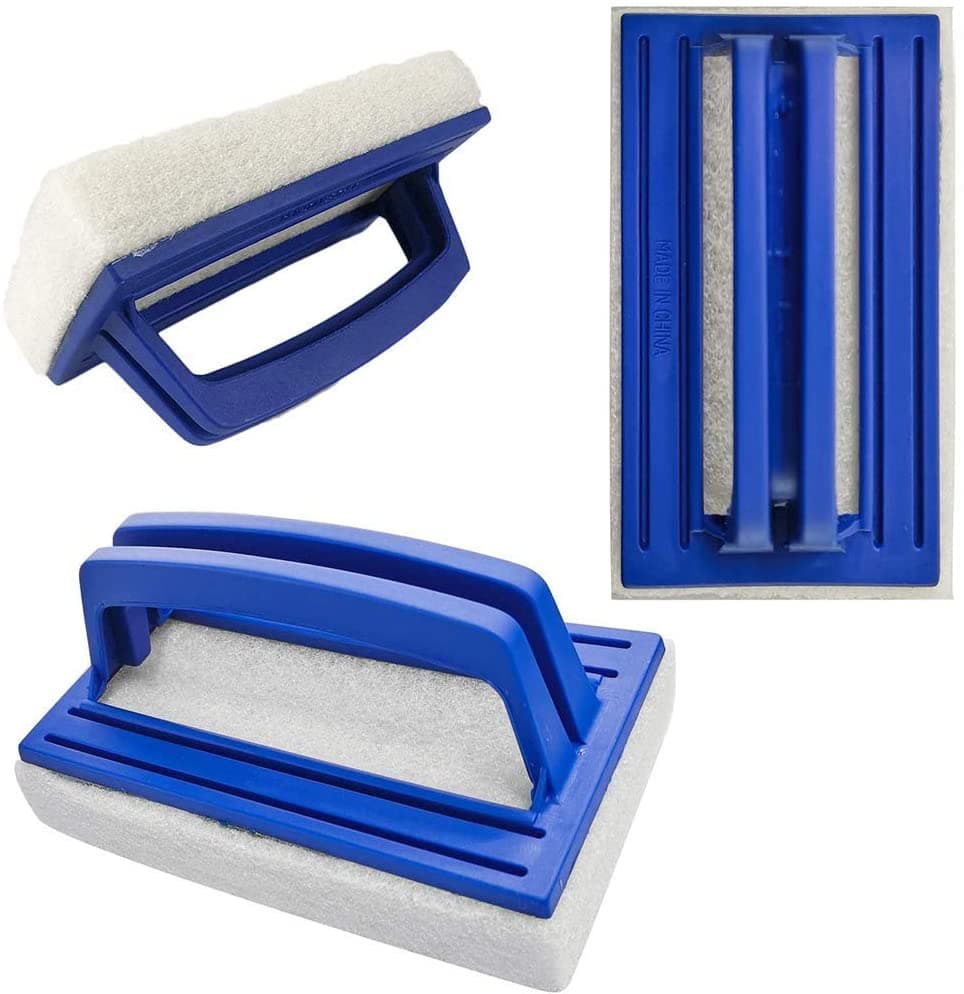 Spazzola con spugna e manico per pulizia bordo piscina e Spa - 2