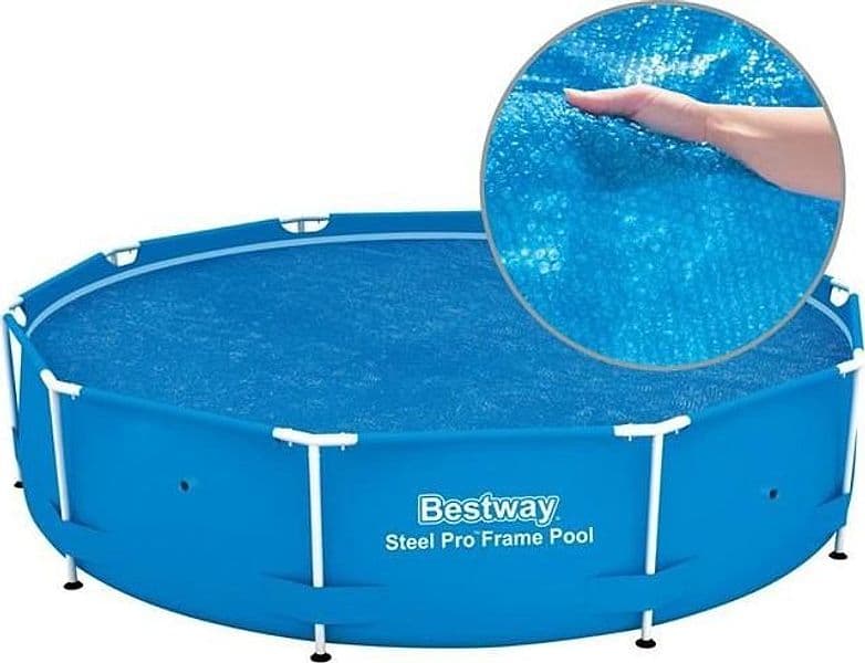 Telo galleggiante solare copertura termica per piscina tonda Ø 305 cm - 4