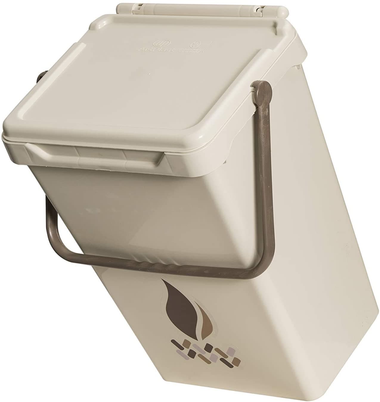 Secchio con coperchio e manico porta pellet per stufa e camino h 51 cm - 2