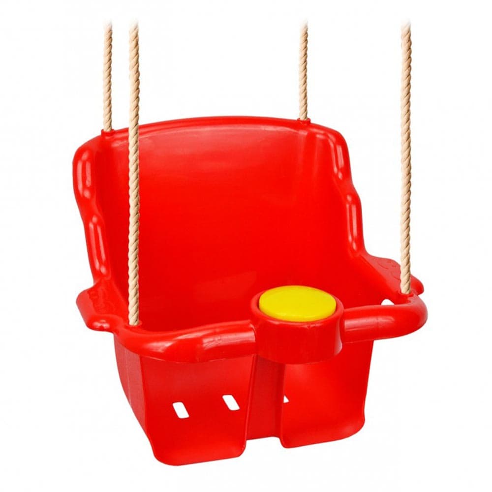 Seggiolino di ricambio altalena in plastica con clacson e protezione a T per bambini da 1 - 3 anni - 2