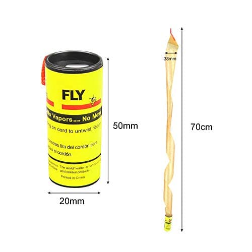 Strisce adesive per mosche e moscerini "Fly Strips" esca insetticida a rotoli uso interno ed esterno - 4