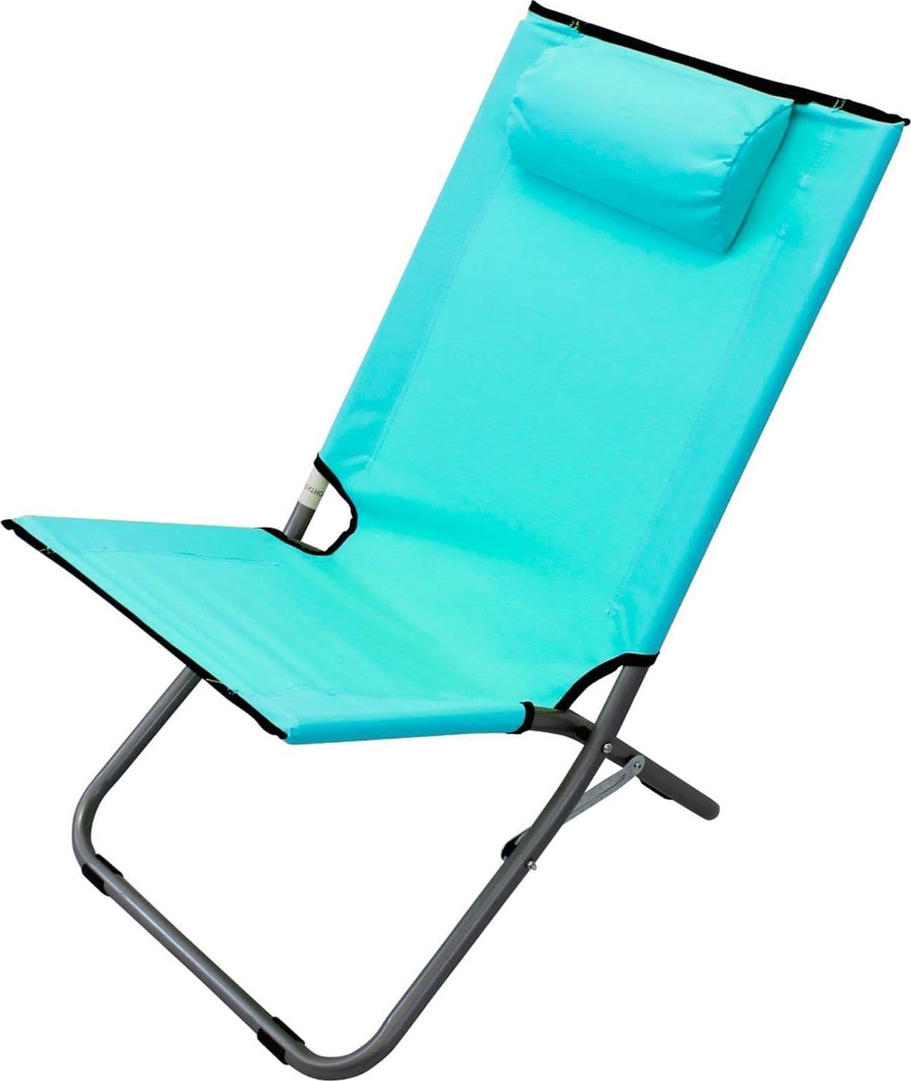Sedia "alta steel" Oxford spiaggina da mare e balcone pieghevole con struttura in metallo - 3