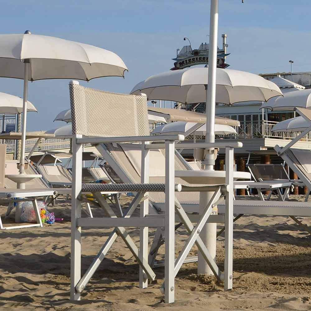 Sedia regista XXL in alluminio pieghevole da campeggio mare - 12