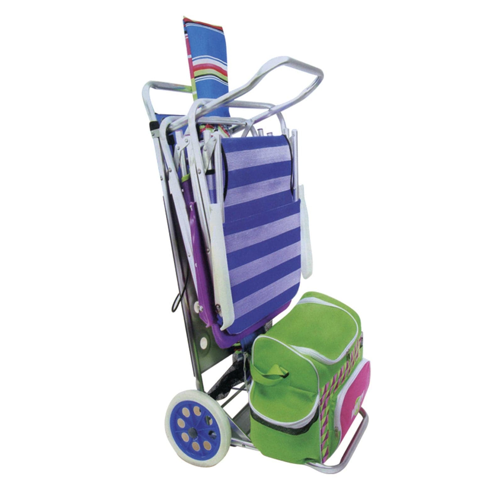 Carrello con tavolo trolley in alluminio per campeggio viaggio o spiaggia - 2