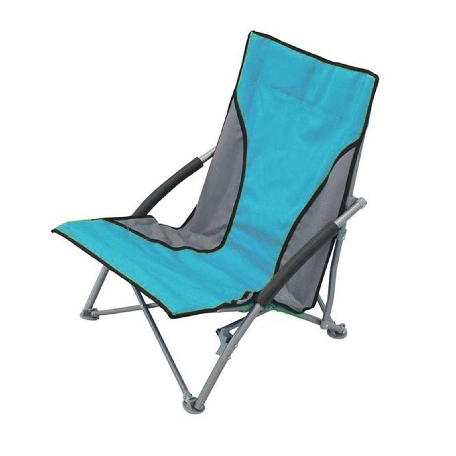 Poltrona da mare con chiusura ad ombrello "Eraclea" spiaggina in acciaio per campeggio e Balcone - 1