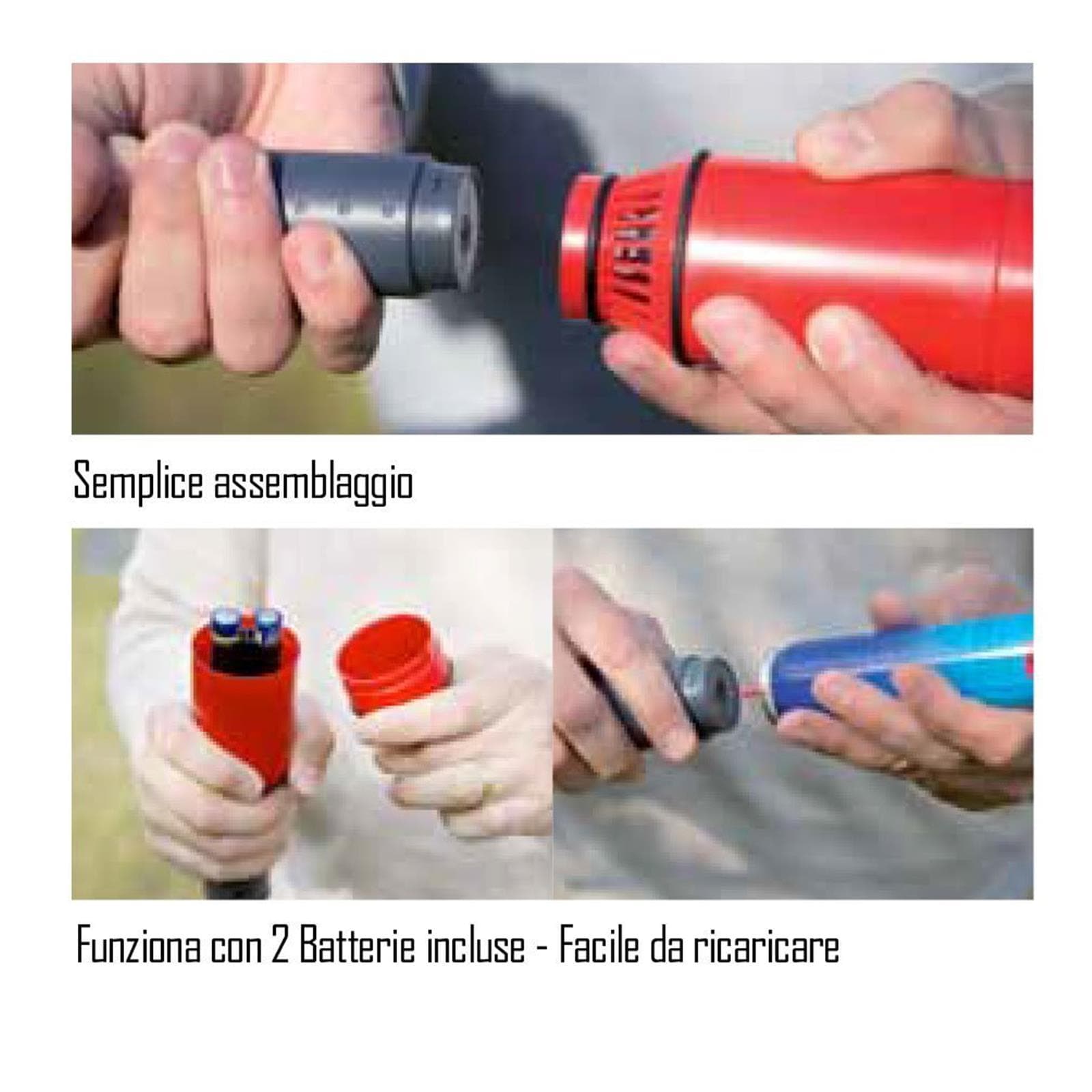 Accendifuoco a batteria con accendino e soffiatore per barbecue, stufe e camini - 7