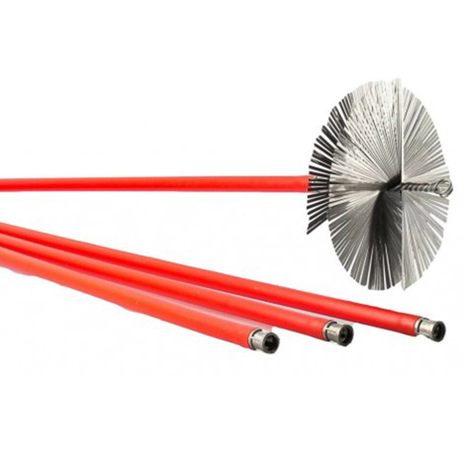 Asta in pvc flessibile per scovolo spazza camino, kit pulizia per stufa a legna - 3