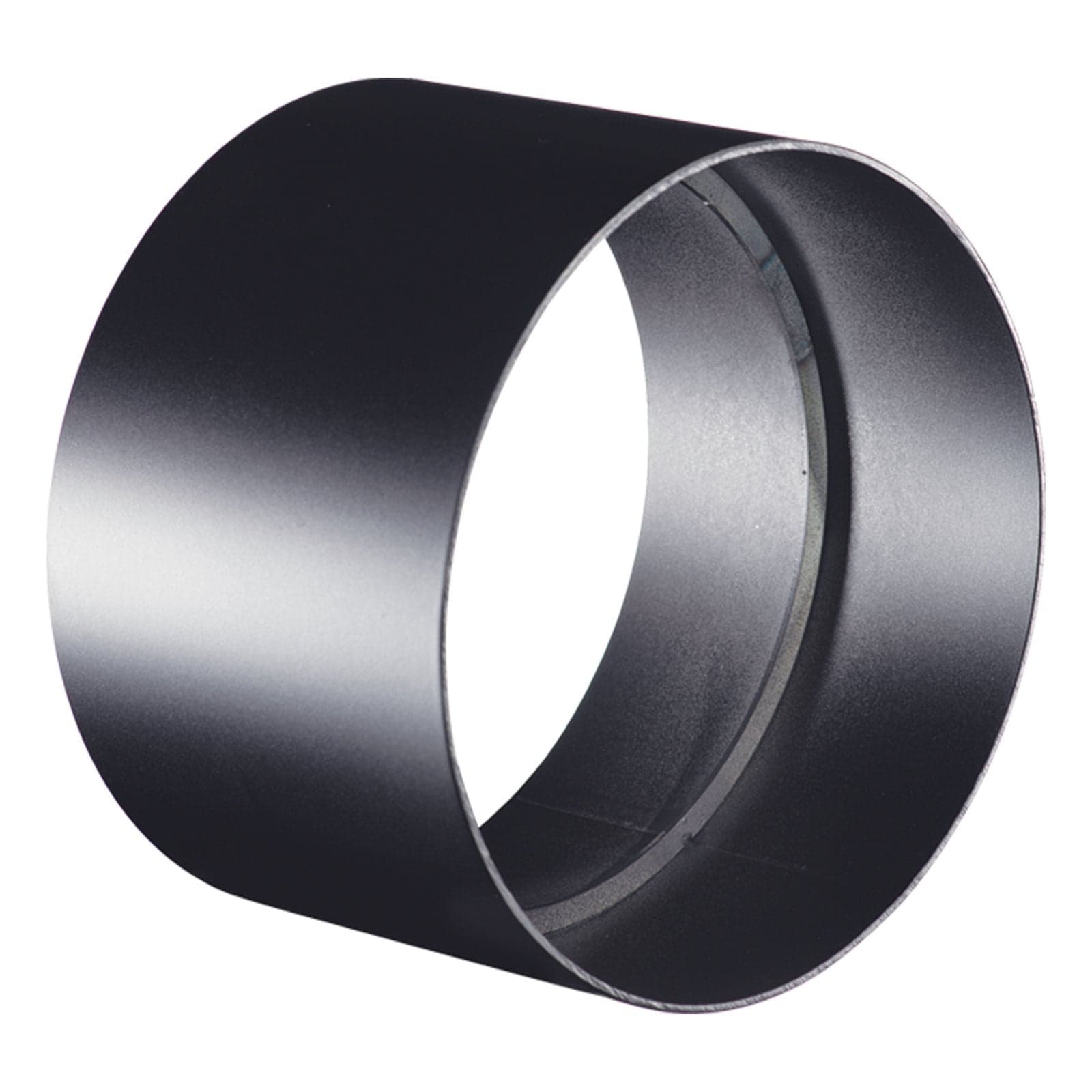 Manicotto di giunzione per canna fumaria stufa a Legna in acciaio nero da 1,2 mm - 2
