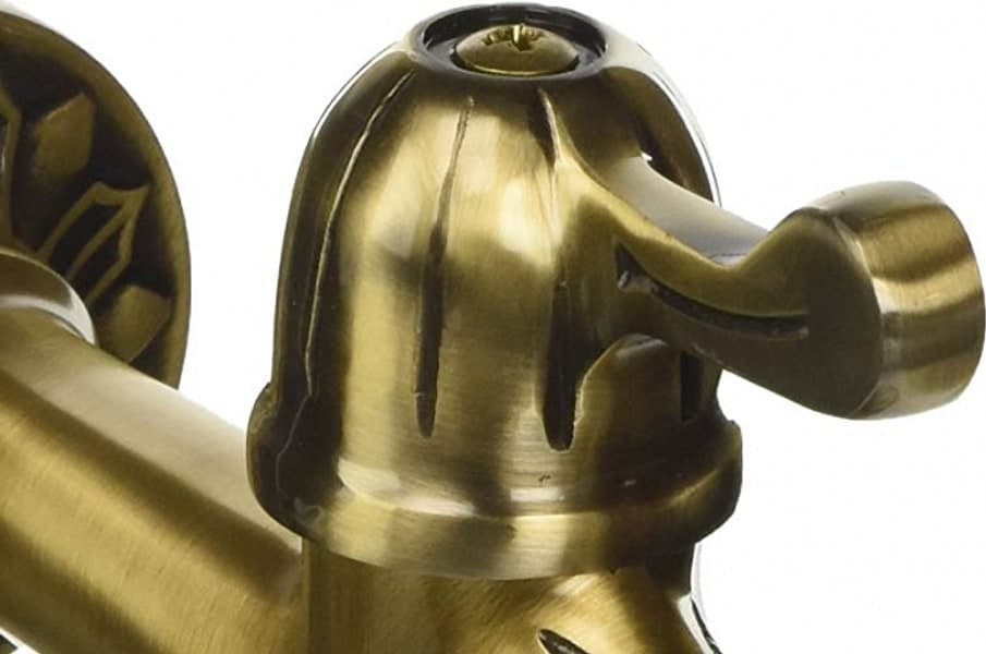 Rubinetto ornamentale in ottone antichizzato "Rinascimento" per fontane da giardino attacco 1/2" - 4