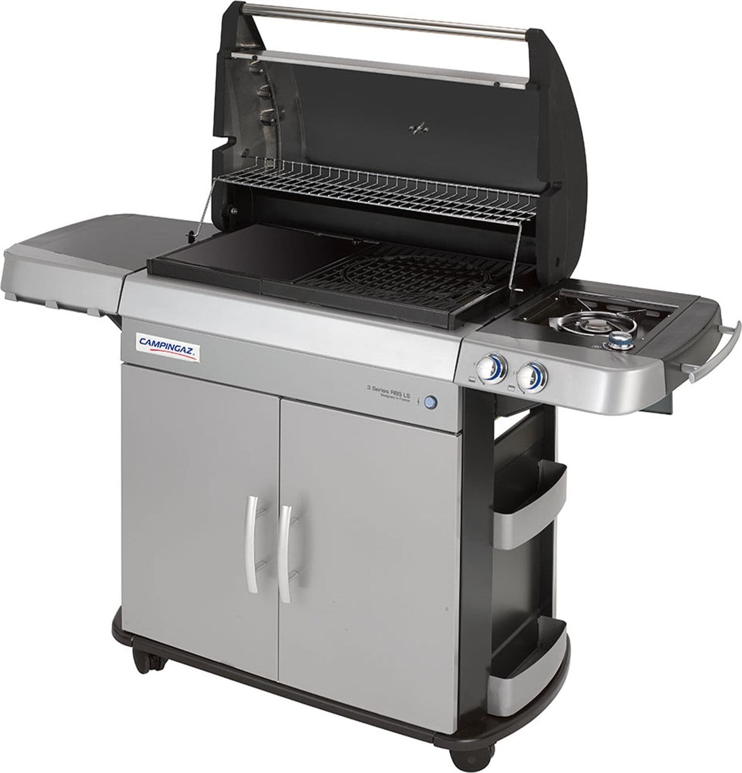Barbecue griglia "3 Series RBS® LS" 2 bruciatori RBS BBQ con due piani cottura e ruote - 3