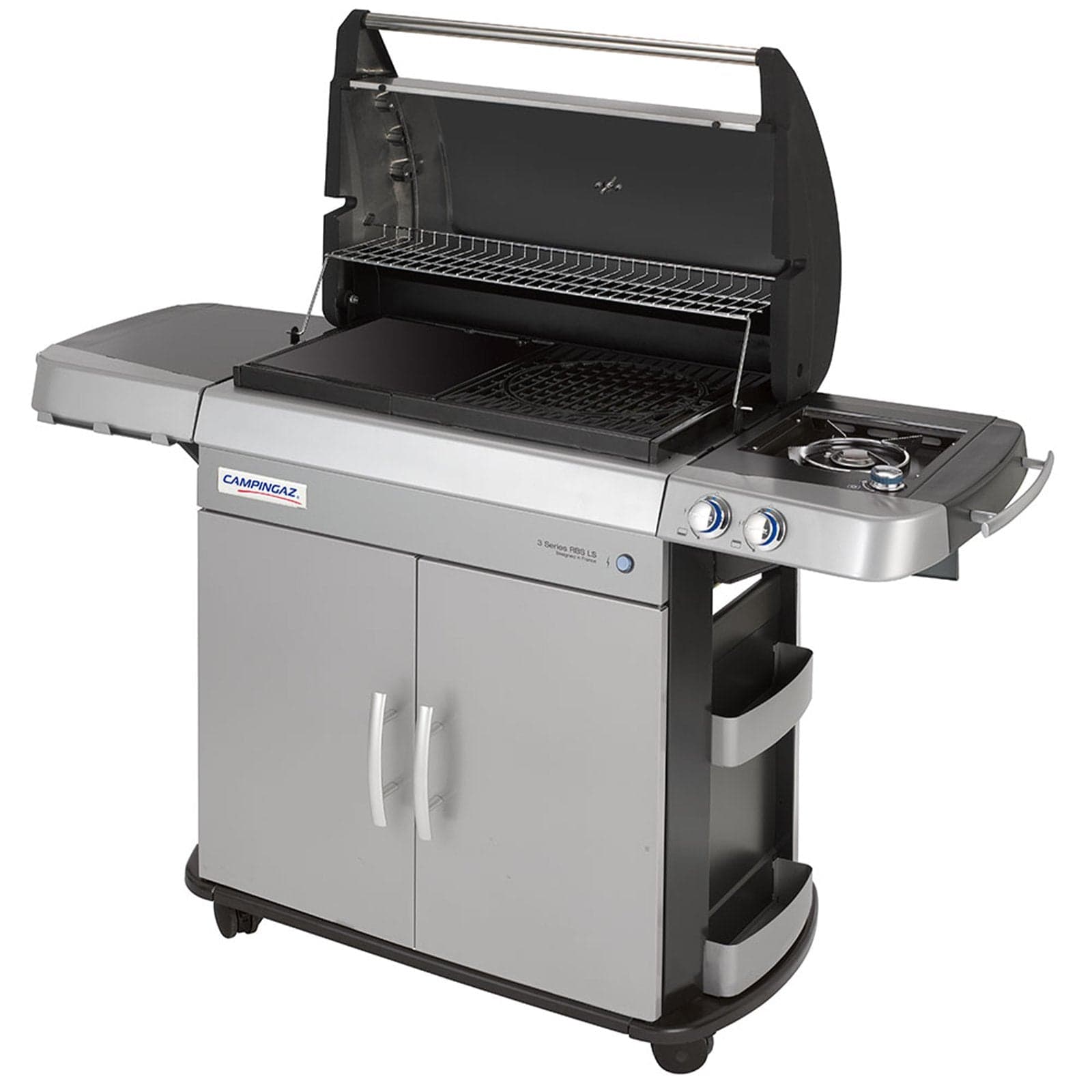 Barbecue griglia "3 Series RBS® LS" 2 bruciatori RBS BBQ con due piani cottura e ruote - 3