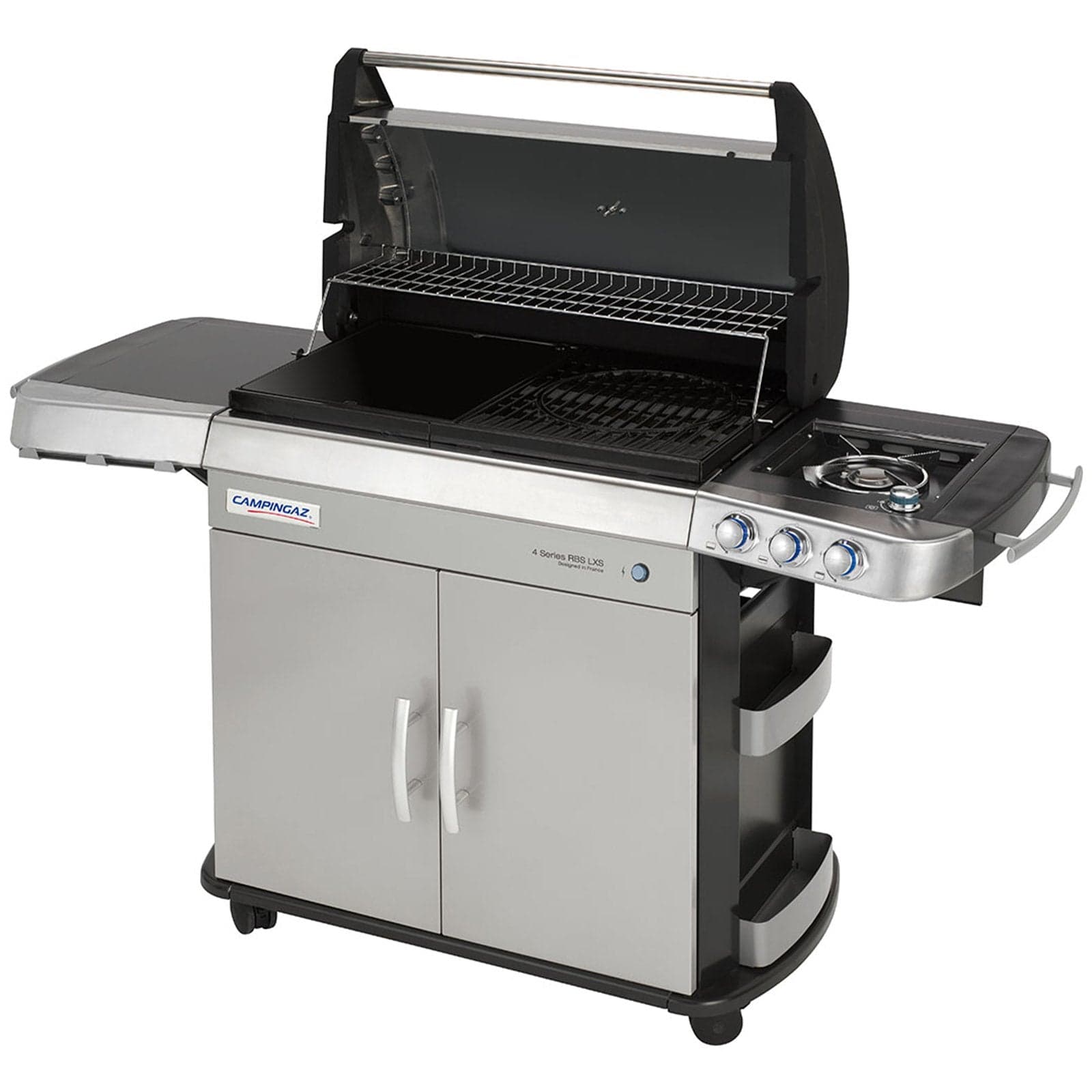 Barbecue griglia "4 Series RBS LXS" 3 bruciatori RBS BBQ con due piani cottura e ruote - 2
