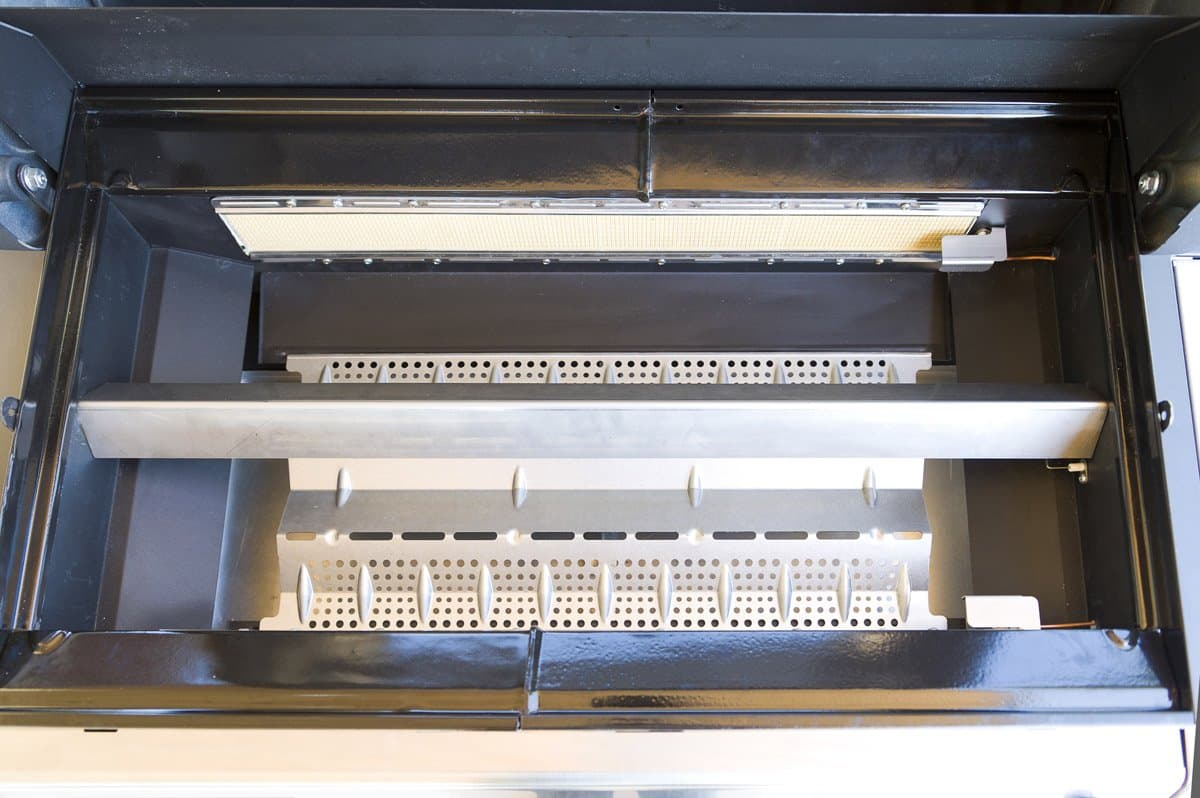Barbecue griglia "4 Series RBS LXS" 3 bruciatori RBS BBQ con due piani cottura e ruote - 5