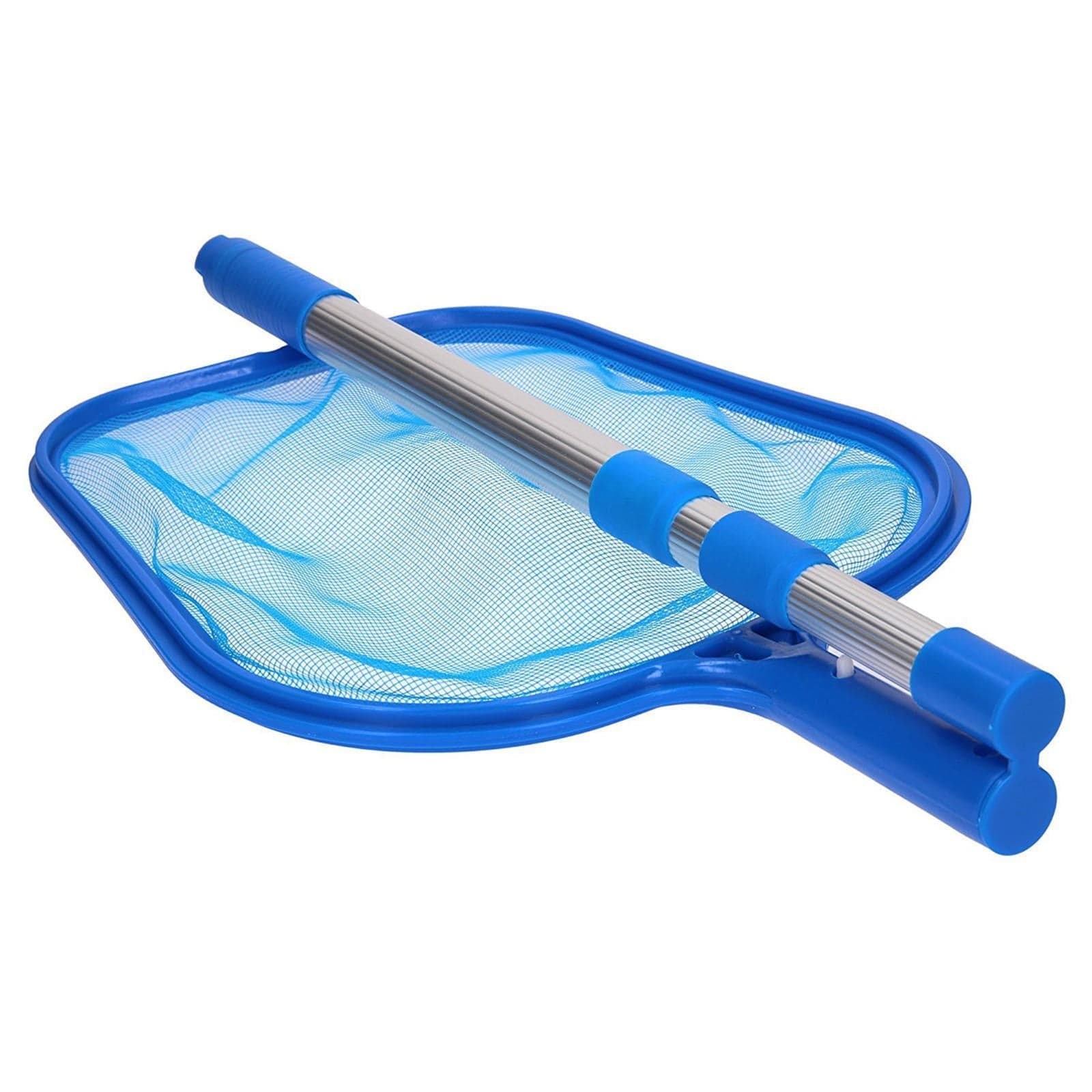 Retino di superficie per piscina con manico telescopico in alluminio 150 cm 5 sezioni - 3
