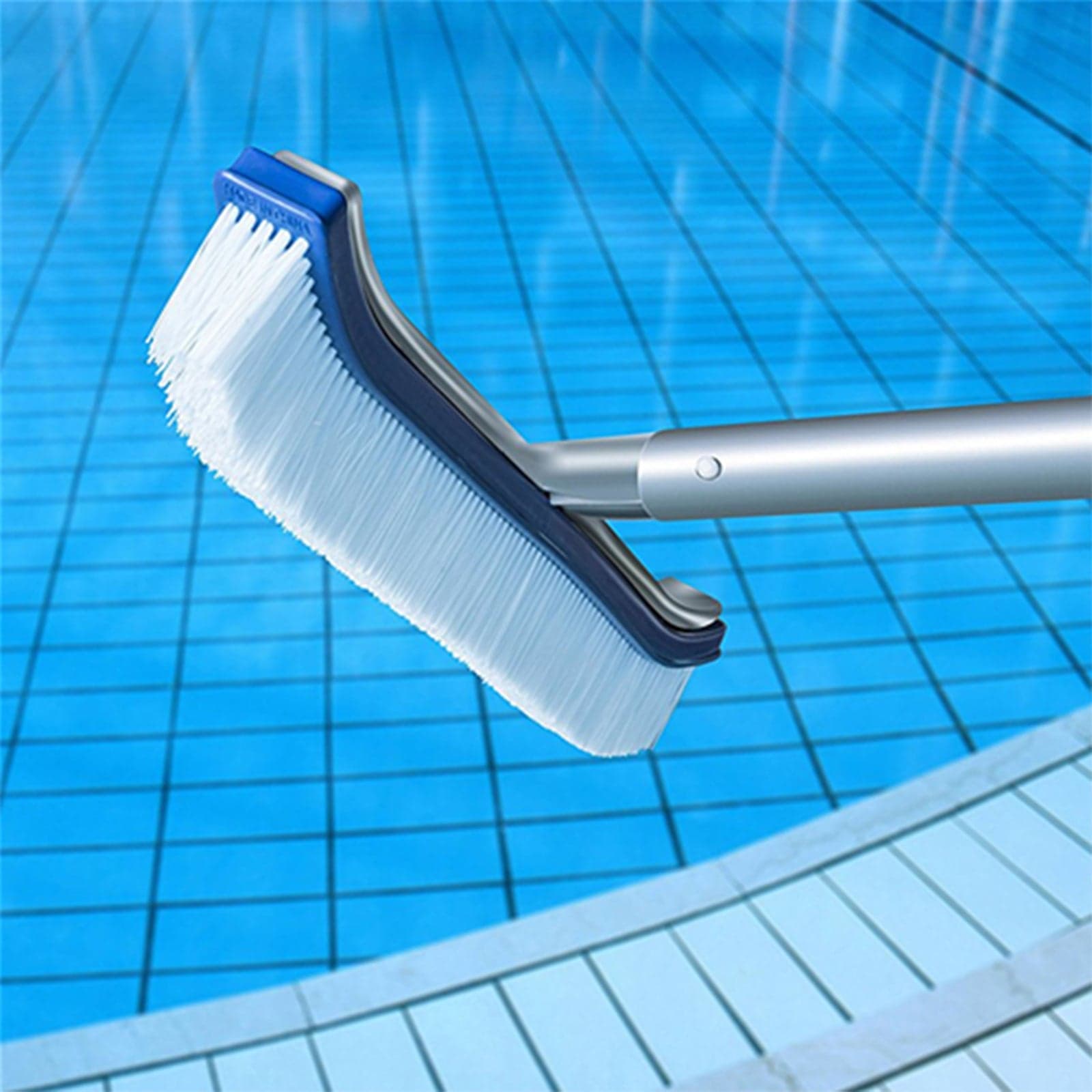 Spazzola professionale per pulizia fondo e parete piscina con rinforzo in alluminio 46 cm - 4