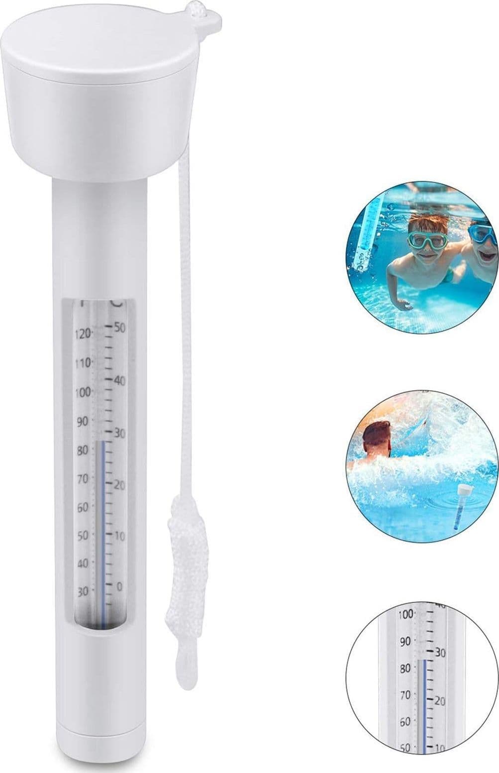 Termometro galleggiante con corda per piscina idromassaggio bestway e intex - 3