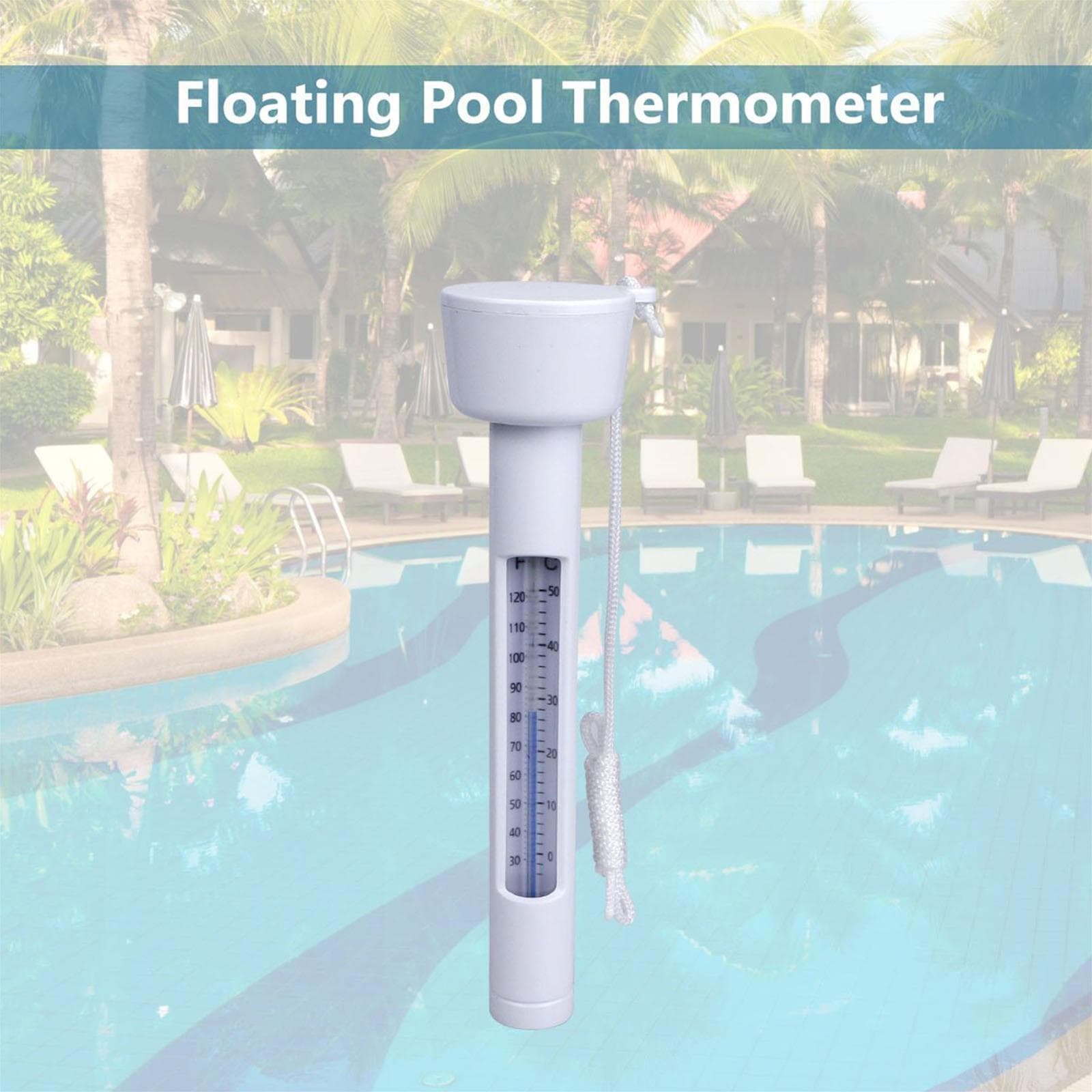 Termometro galleggiante con corda per piscina idromassaggio bestway e intex - 4
