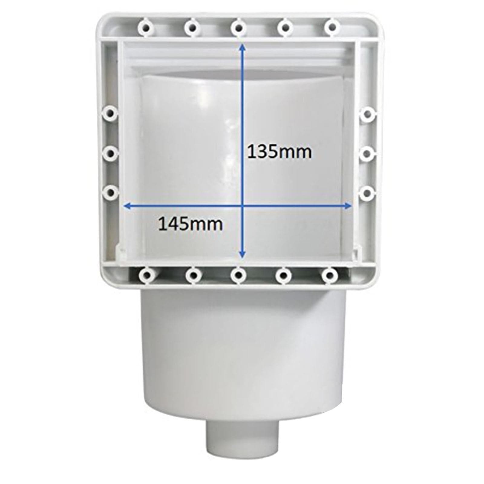 Skimmer "GRE AR 100" per piscina rigida da muro e parete completo con valvola ritorno - 4