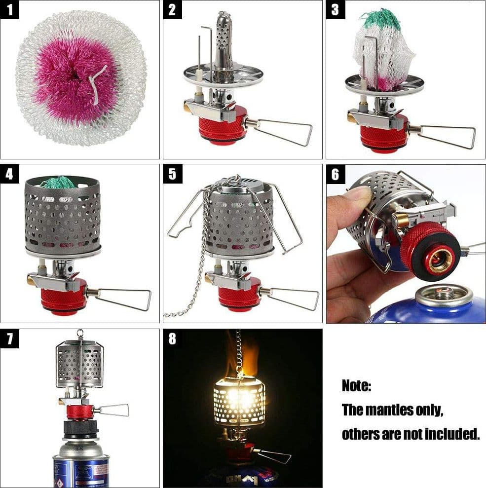 Reticella di ricambio per lampada a gas, retina per faro da campeggio 200 -  500 w - 7