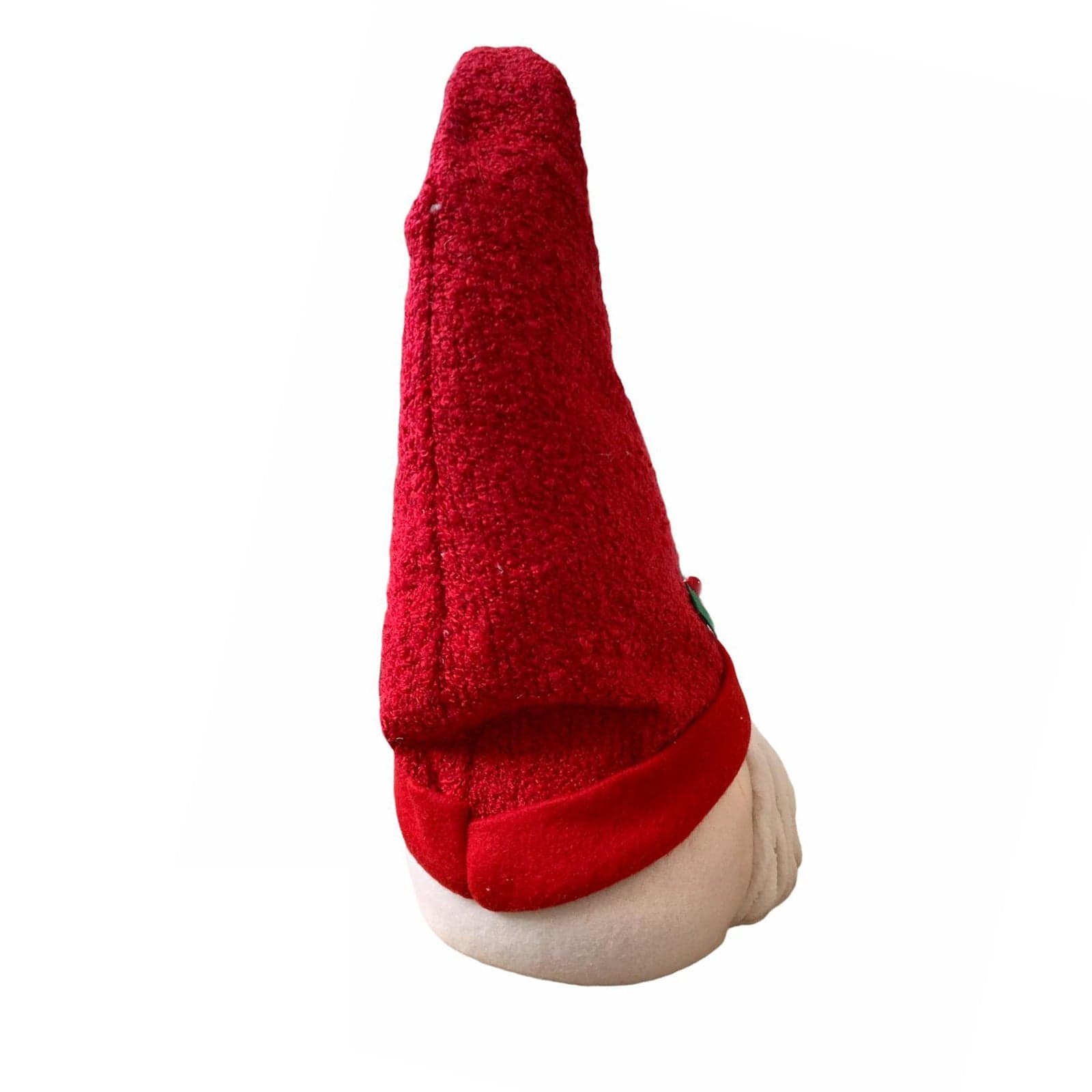 Puntale per albero buffo babbo natale con cappello e barba h 45 cm decorazione - 8