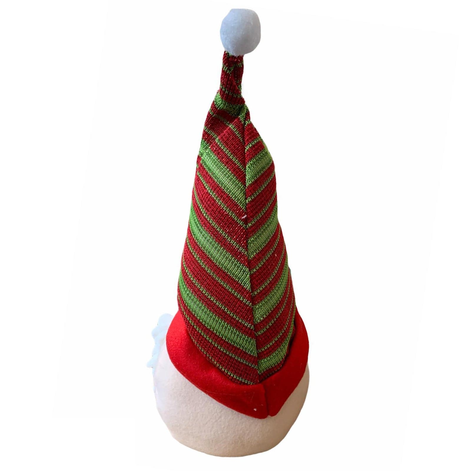 Puntale per albero buffo babbo natale con cappello e barba h 45 cm decorazione - 10
