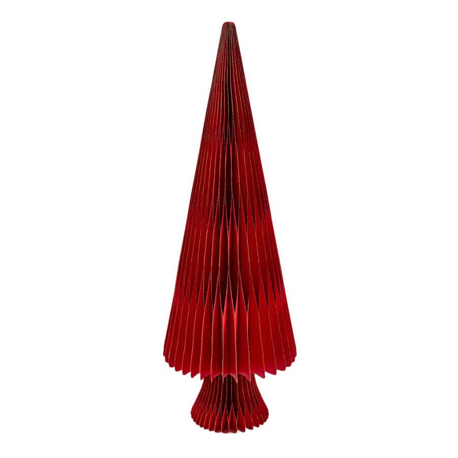 Statuetta Pino color rosso scuro per decorazioni natalizie - 2