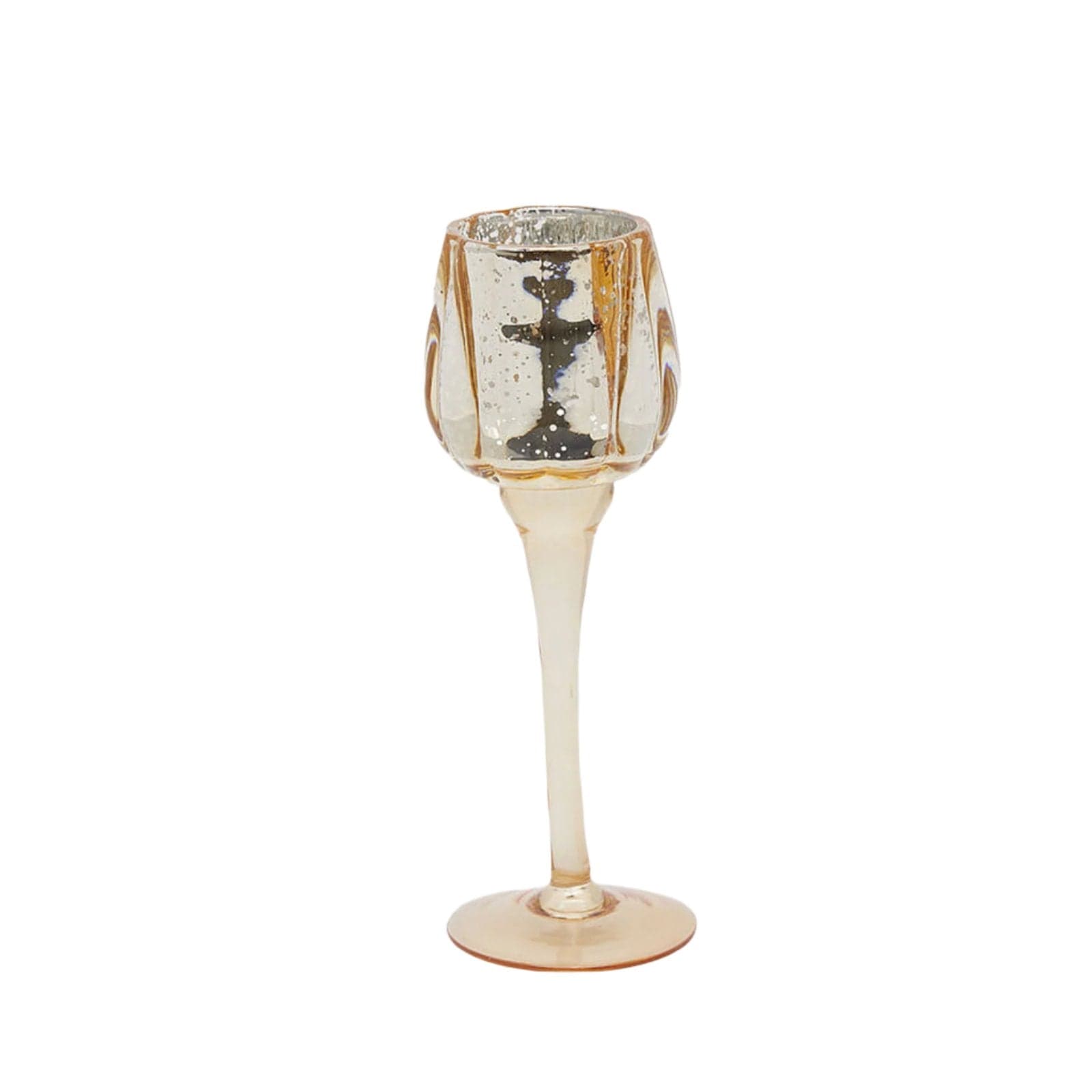 Calice portacandela in vetro per decorazioni natalizie da Ø 8 cm - 3